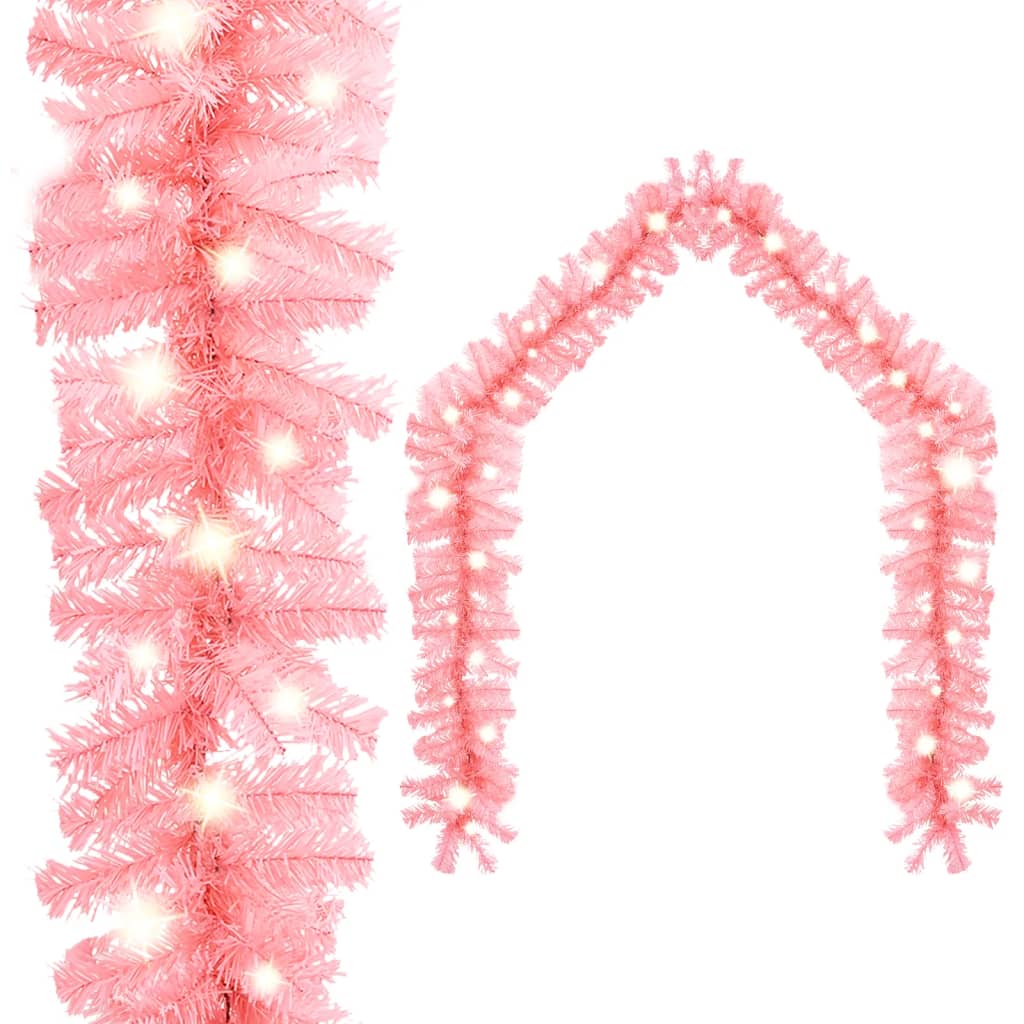 Vidaxl Garland de Noël avec des lumières LED 5 m rose