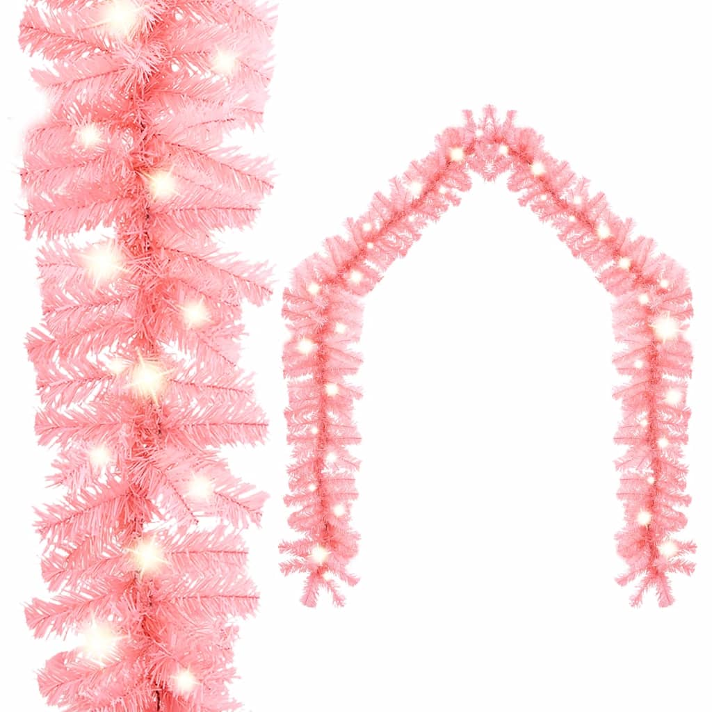 Vidaxl Garland de Noël avec des lumières LED 20 m rose