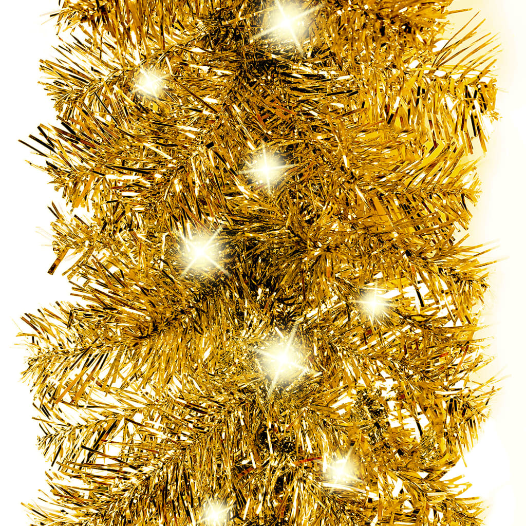 Vidaxl Christmas garland with LED lights 20 m gold colored