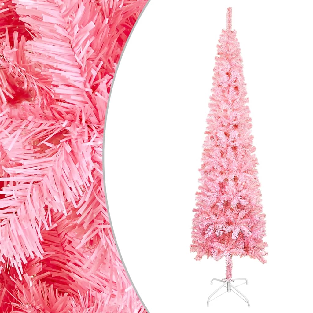 Vidaxl Tree di Natale stretto 150 cm rosa