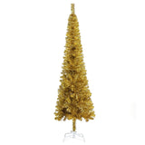 Vidaxl Tree di Natale stretto 120 cm colorato in oro