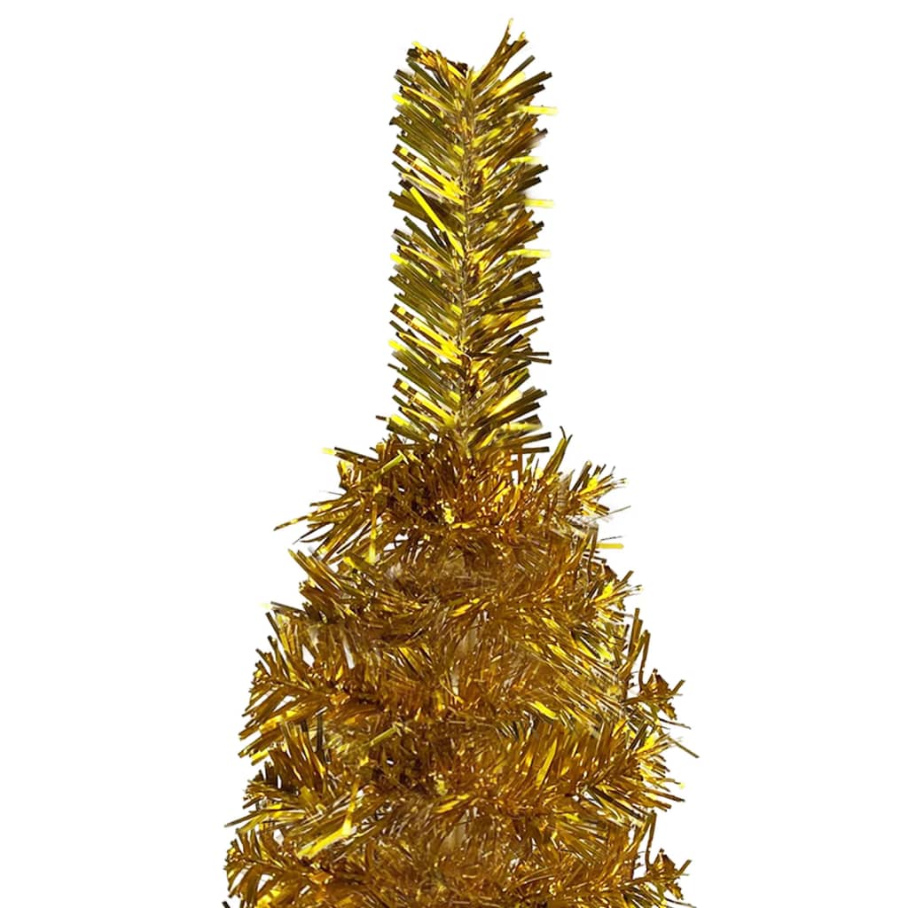 Vidaxl Tree di Natale stretto 120 cm colorato in oro