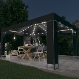 Vidaxl Arbor z LED Light Garland 3x4 m antracytowy