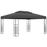 Arbor vidaxl avec une guirlande légère à LED 3x4 m de couleur anthracite