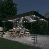 Vidaxl Arbor med LED Light Garland 3x4 M Anthracite farvet