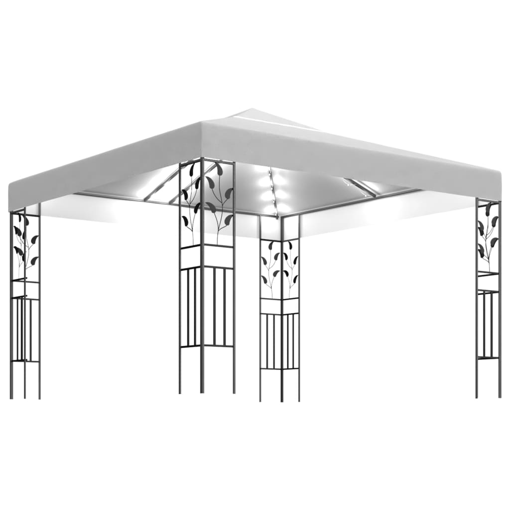 Arbor de Vidaxl con guirnalda de luz LED 3x3 m blanco