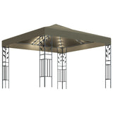 Arbor de Vidaxl con guirnalda de luz LED 3x3 m taupe