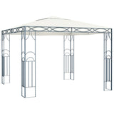 Vidaxl Arbor con ghirlanda leggera a LED 300x300 cm color crema