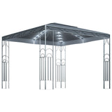 Vidaxl arbor with LED light garland 300x300 cm anthracite-colored