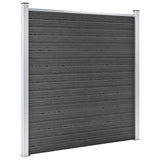 Vidaxl fence panel set 526x186 cm HKC Black