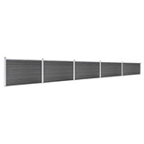 Vidaxl fence panel set 872x105 cm HKC Black