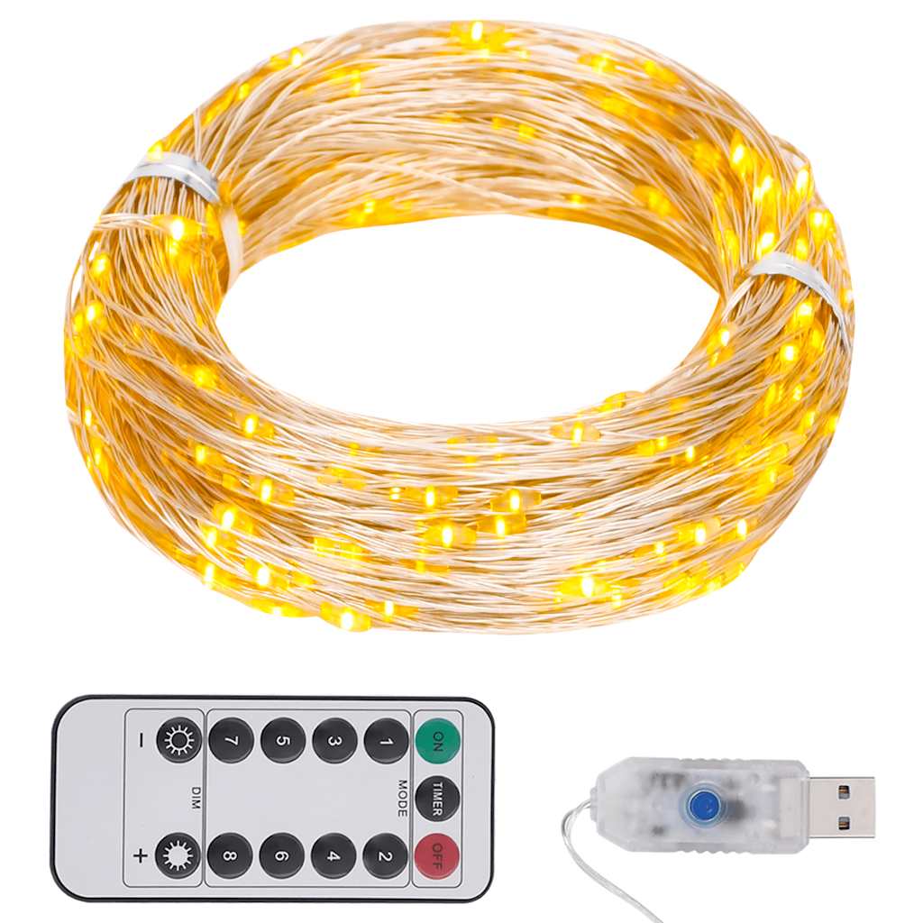 Vidaxl Light Garland med 150 lysdioder 15 m varm hvid