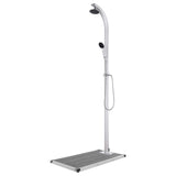 Vidaxl Douche extérieure avec base grise 220 cm en aluminium