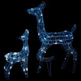 Vidaxl juledekorationer Reindeer Familie 160 LEDS Kold hvid akryl