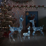 Vidaxl Christmas decorations Reindeer family 300 LEDs Cold White Acrylic