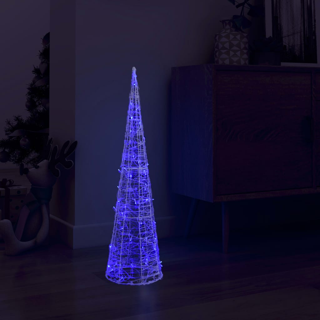 Vidaxl Light cone decorative LED blue 90 cm Acrylic