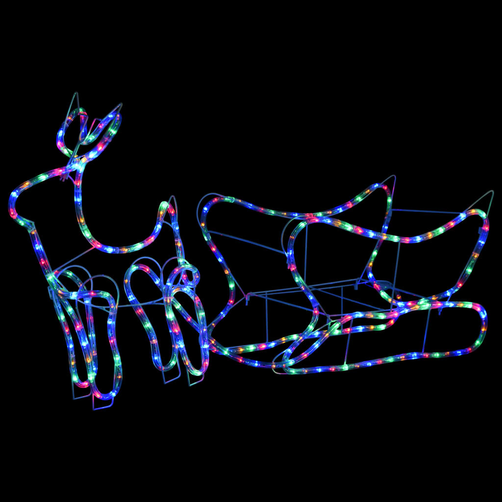 Vidaxl Christmas Decoration Reindeer and Slee 252 LEDS