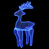 Vidaxl Christmas Decorations Reindeer med mesh 306 LEDS 60x24x89 cm