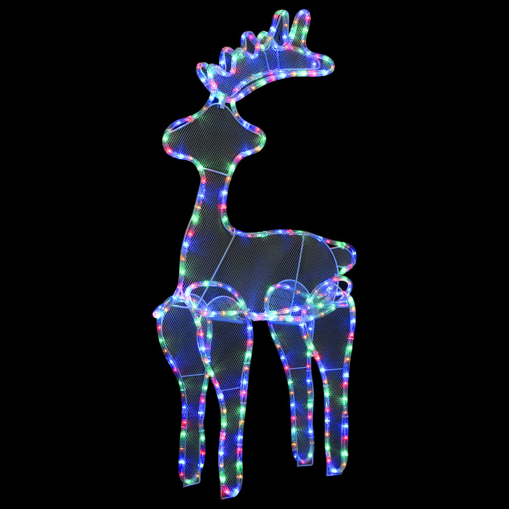 Vidaxl Christmas decorations Reindeer with mesh 306 LEDs 60x24x89 cm