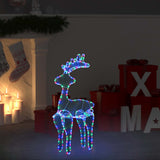 Vidaxl Christmas decorations Reindeer with mesh 306 LEDs 60x24x89 cm