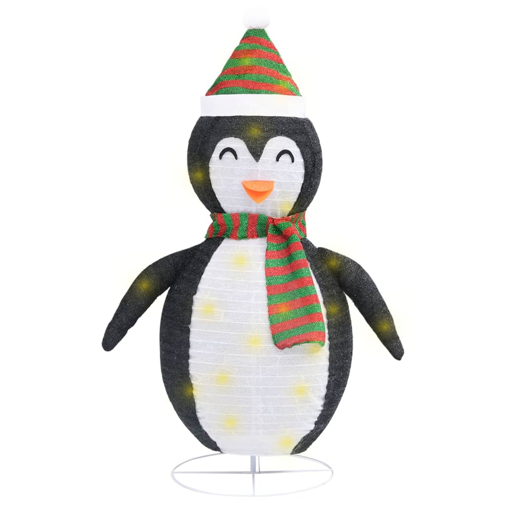 Vidaxl Christmas Penguin Dekoracyjna LED 90 cm luksusowa tkanina