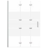 Vidaxl shower enclosure 100x140 cm ESG white