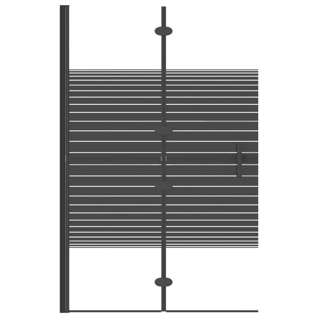 Vidaxl sprchový kryt skládal 80x140 cm černé