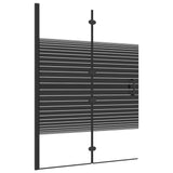 Enceinte de douche vidaxl 100x140 cm ESG noir