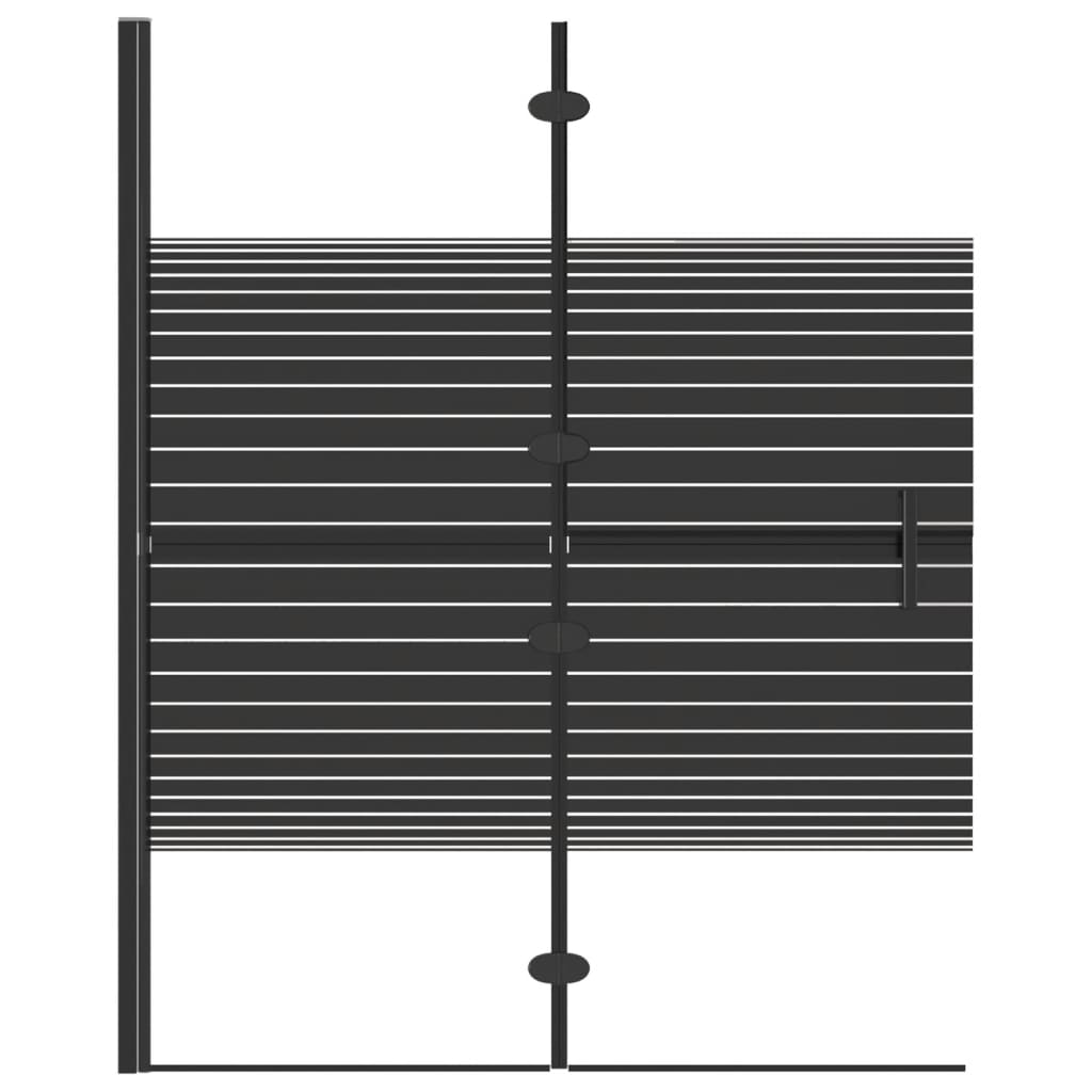 Enceinte de douche vidaxl 100x140 cm ESG noir