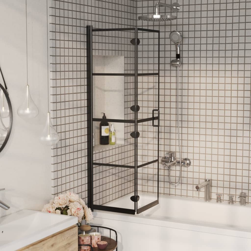 Vidaxl shower enclosure Collapsible 80x140 cm Black