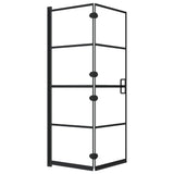 Vidaxl shower enclosure 100x140 cm ESG black