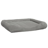 Vidaxl Hond Bett mat Këssen 115x100x20 cm Oxford Stoff Grey