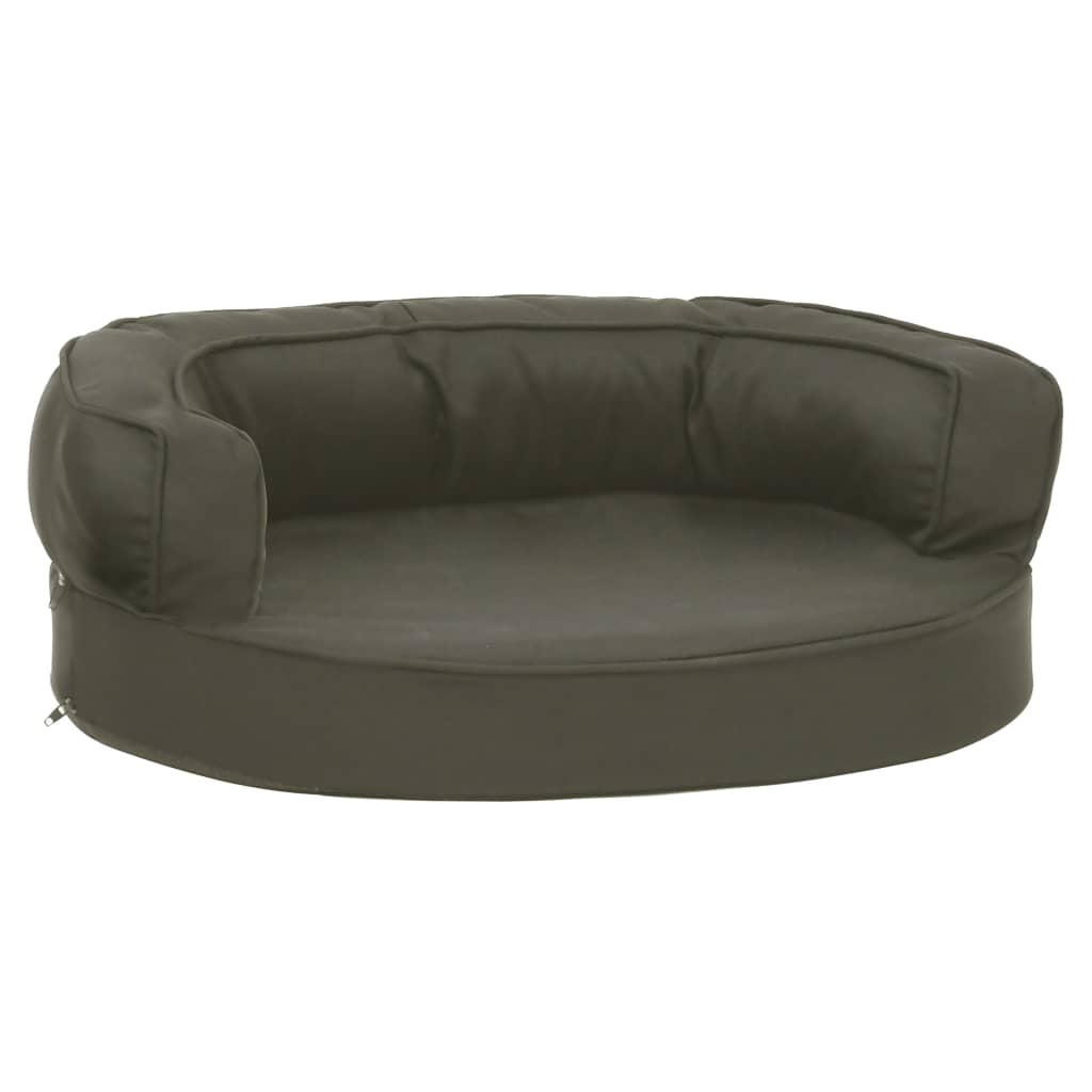 Vidaxl Dog Bed Ergonomic Line-look 60x42 cm gris foncé