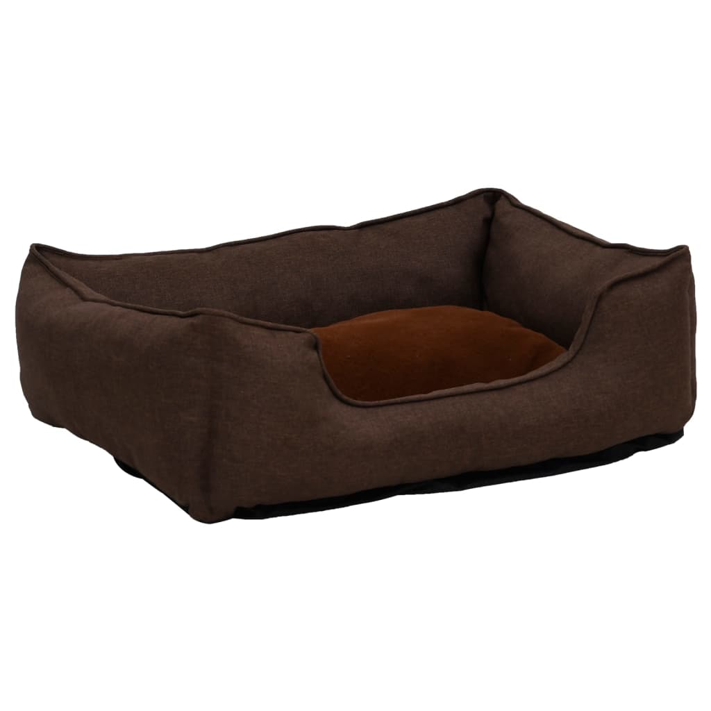 Plátek Vidaxl psí koš vzhled 85,5x70x23 cm Fleece Brown