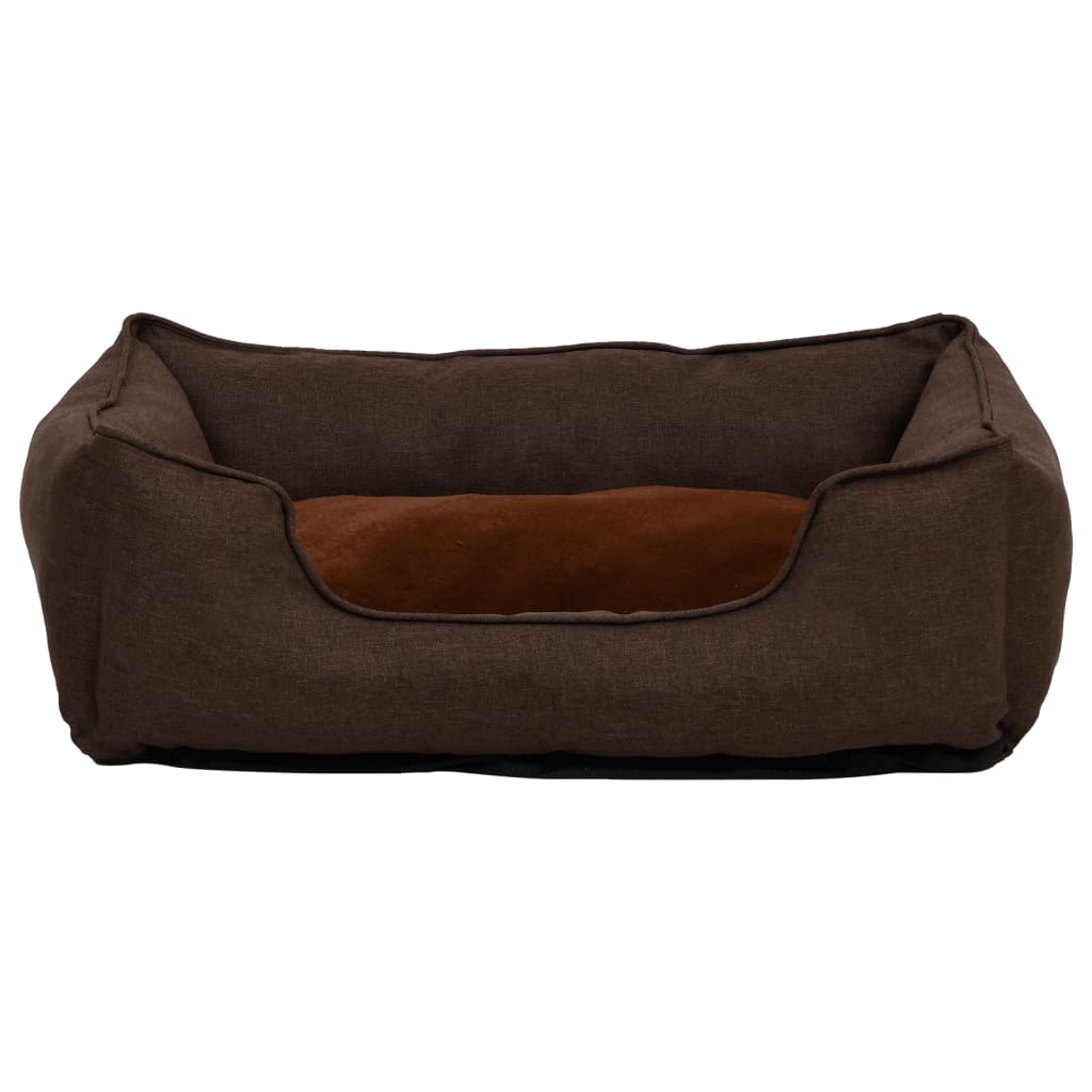 Plátek Vidaxl psí koš vzhled 85,5x70x23 cm Fleece Brown