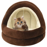 Vidaxl Cat Basket 40x40x35 cm brun og krem ​​-farget