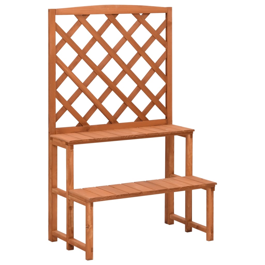 Vidaxl Plant Rack med lameller 70x42x115 cm Solid Pinewood