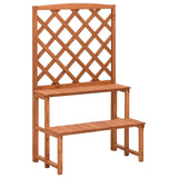 Vidaxl Plant Rack med lameller 70x42x115 cm Solid Pinewood