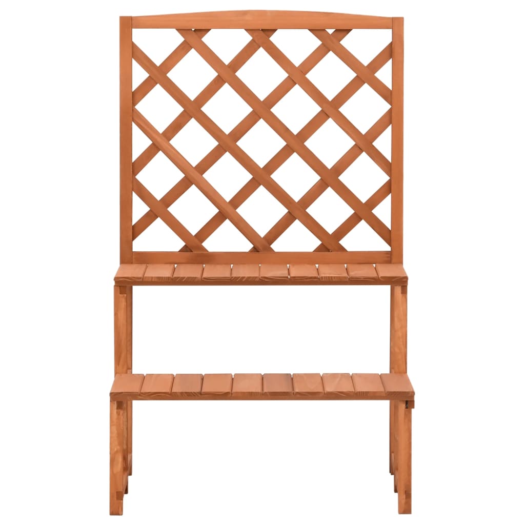 Vidaxl Plant Rack med lameller 70x42x115 cm Solid Pinewood