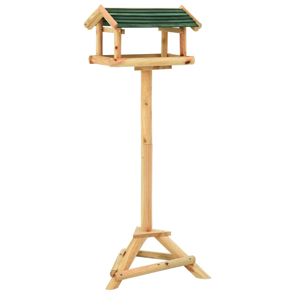 BIDAXL Bird Feed med standard 37x28x100 cm Solid Pinewood