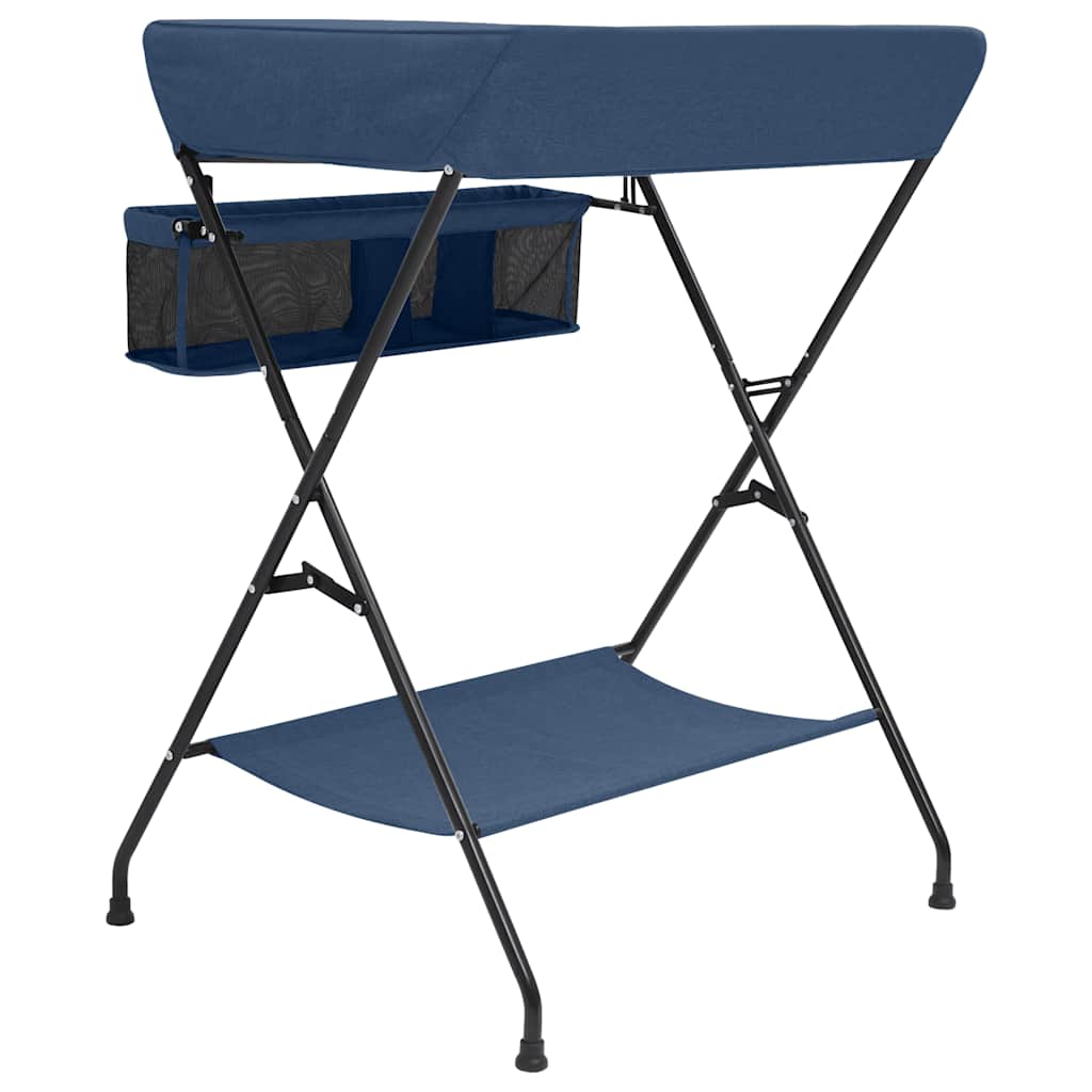 VidaXL change table iron navy blue