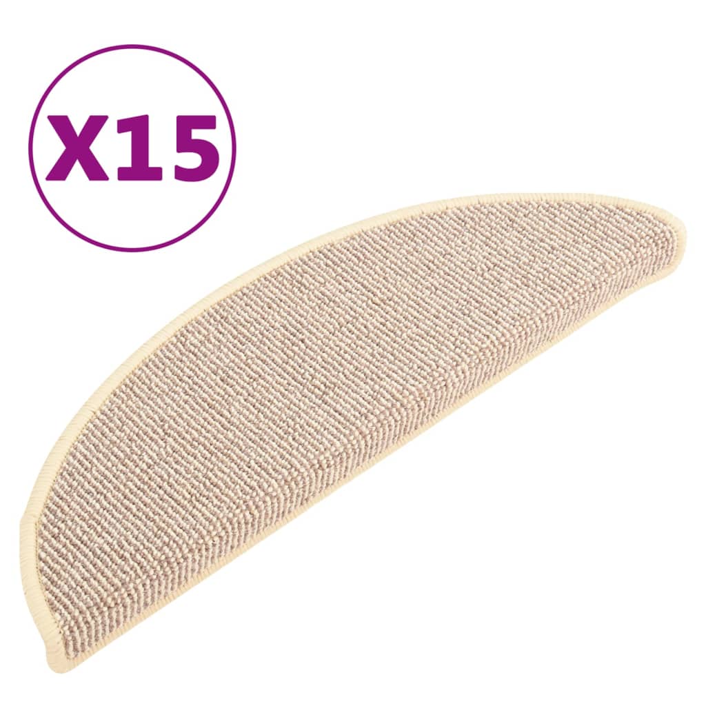 Vidaxl Stir Mants 15 st 56x17x3 cm wäiss a brong