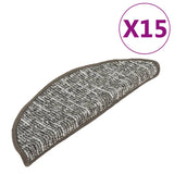 Vidaxl Stair tappetini 15 ST 56x17x3 cm antracite -colorato