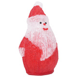 Vidaxl Chrëschtdagsfigur Santa huet bannen an ausserhalb 28 cm Acryl gefouert