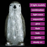 Vidaxl Christmas Figure Penguin LED Inside and Outside 30 cm Acrylic