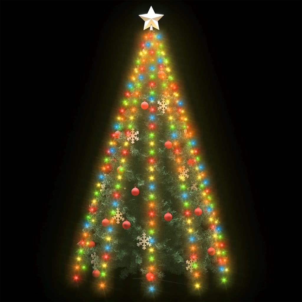 Éclairage d'arbre de Noël Vidaxl avec 300 LEDS Net Multi-Colored 300 cm