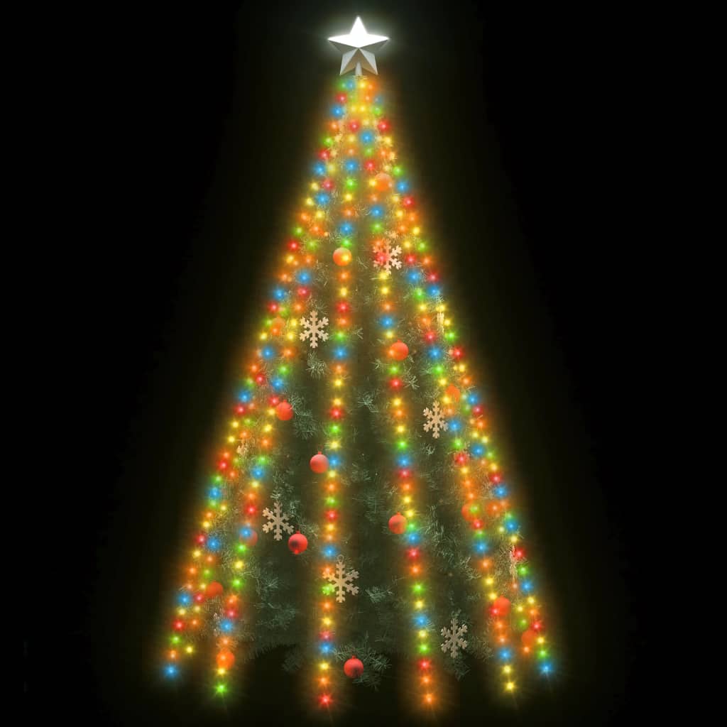 Vidaxl Christmas Tree Lighting 500 LEDS MULTI-COLOLORD à l'intérieur de 500 cm