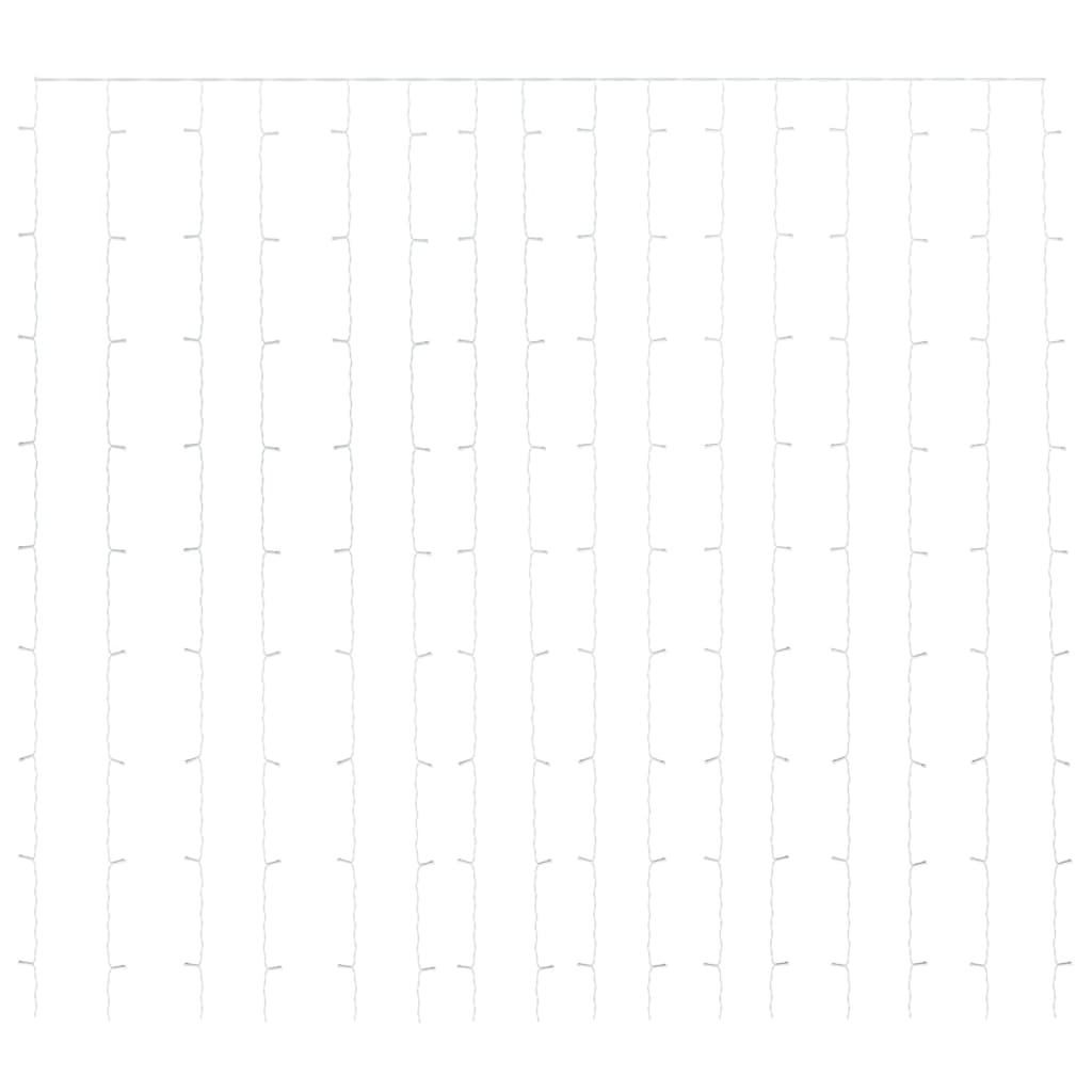 Vidaxl lys korder blind med 300 lysdioder og 8 funksjoner 3x3 m flerfarget