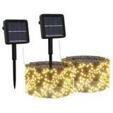 Vidaxl Liichtknäppchen 2 St mat 2x200 LEDs an der Wäiss wäiss dobausse