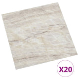 Vidaxl Floor Boards 20 S Self -adhezyjna 1,86 m² PVC Beige